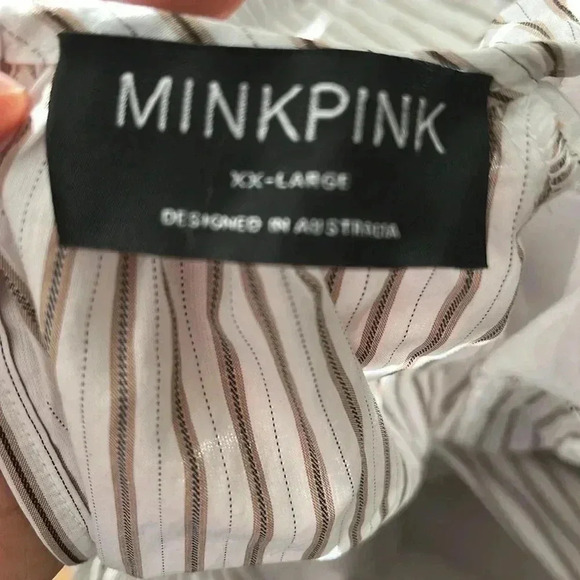 [XXL]MINKPINK  Aurora Cassia Striped Mini A-Line Dress - Picture 9 of 11